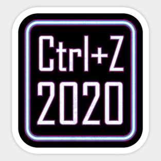 Ctrl+Z 2020 Sticker